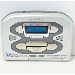 Sony Walkman WM-FX493 Portable Radio Cassette Player Silver AM FM Mega Bass